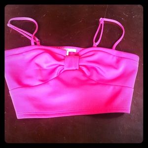 Hot pink crop top!